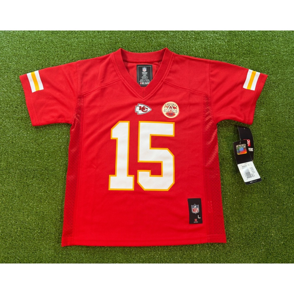 NFL Kansas City Chiefs Patrick Mahomes 15 Jersey Kids Small 4 Red 9K1B3FCQA